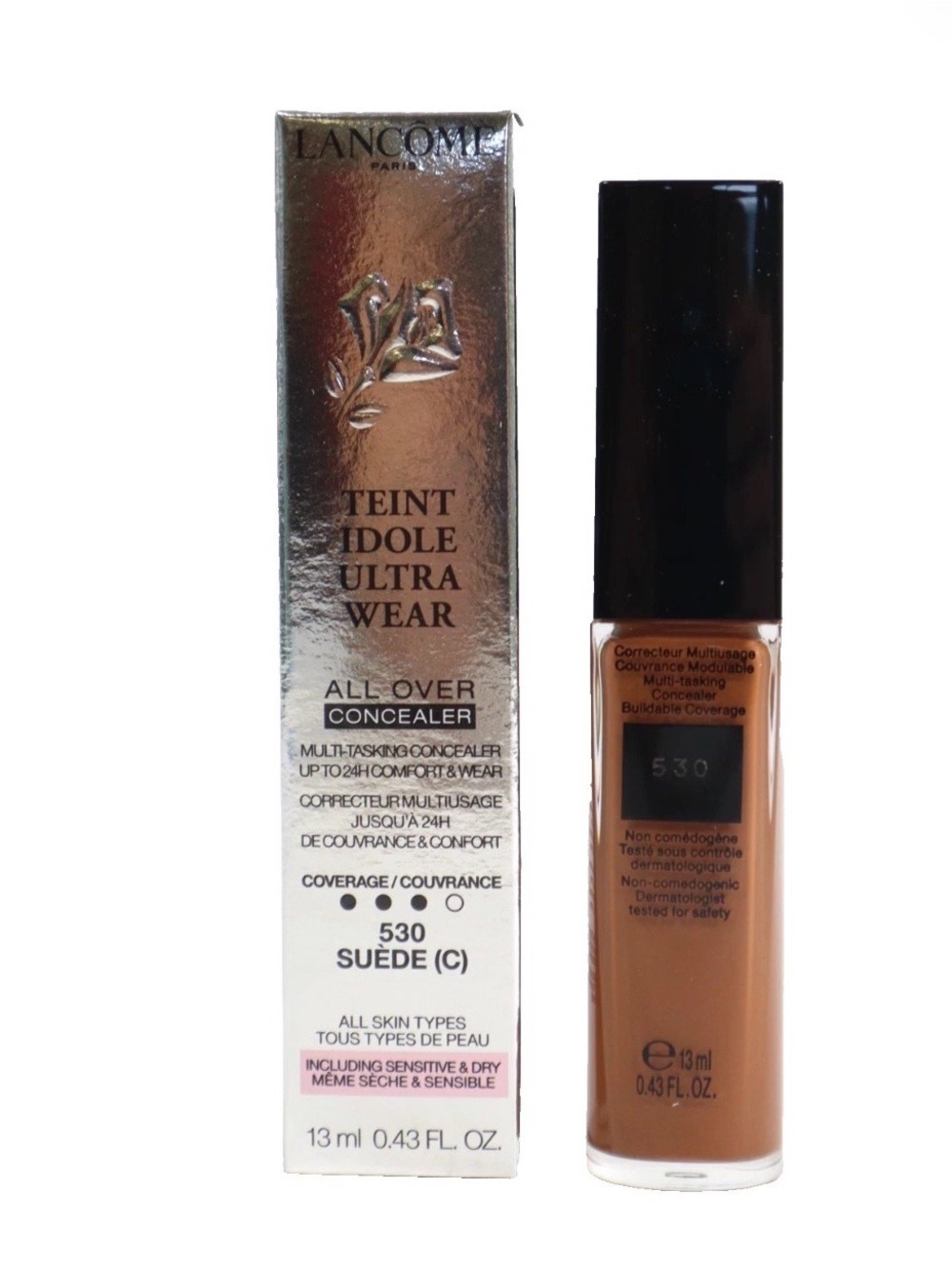 Lancome Teint Idole Ultra Wear All Over Concealer - Suede 530 New in Box